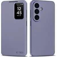 Tech-Protect Samsung Galaxy S26 Smart Clear View Flip etui med kortplads - Lilla
