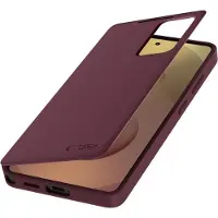 Tech-Protect Samsung Galaxy S26 Ultra Smart Clear View Flip etui med kortplads - Morbær