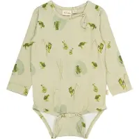 Petit Piao Body l/æ - PpStat - Tidal Foam Frog AOP - - 68 - Body L/Æ