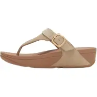 FitFlop Lulu Buckle Suede Toe Post Sandaler