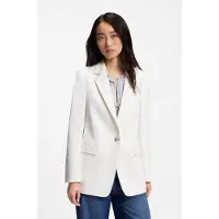 BOSS Regular fit blazer i crepe med stræk