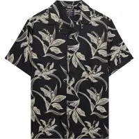 Superdry Superdrytil mænd. M4011128A Hawaii-skjorte marineblå (XL), Casual, Modal, Korte ærmer