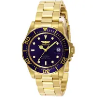 Invicta Herreur 8930 Pro Diver Blå/Gul guldtonet stål Ø40 mm