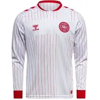 Hummel Danmark Udebanetrøje 2026/27 Børn Lange Ærmer - , størrelse 140 cm