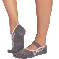 Toesox Full Toe Ultra Fine Knit Mia Pilates Grip Sokker