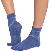 Toesox Full Toe Ultra Fine Knit Melody Pilates Grip Sokker