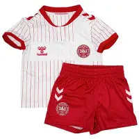 Hummel Danmark Udebanetrøje 2026/27 Mini-Kit Børn - , størrelse 92 cm