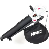 Nac VBE300A-AS-WS-CH Elektrisk løvblæser 3000 W 270 km/h Sort, Hvid