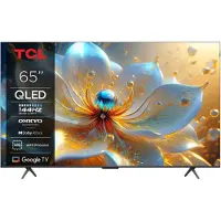 TCL 65T8C - 65 Diagonal klasse (64.5 til at se) - T8C Series LED-bagbelyst LCD TV - QLED - Smart TV - Google TV - 4K UHD (2160p) 3840 x 2160 - HDR - Quantum Dot - børstet metal