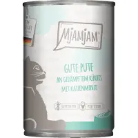 MjAMjAM Vådfoder - Dåse Cat - Kalkun med græskar - 6 x 400 g