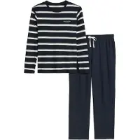 Marc O'Polo Pyjamas lang navy / uldhvid