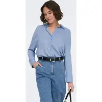 ONLY Bluse 'ONL Oregon' blå / hvid