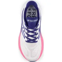 New Balance - Løbesko - More V6 W Reflection/Blue Oyster/Pink Heat til Unisex - Størrelse 39 - Hvid