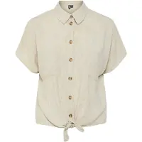 Pieces Pcpia Linen Blend Kortærmet Skjorte