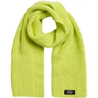 Superdry Superdrytil kvinder. W9310067A Klassisk grønt strikket tørklæde (OSFA), Casual, Akryl
