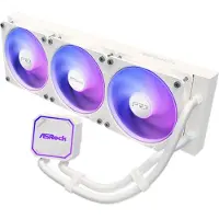 Asrock Pro White 360 ARGB - Processors flydende kølesystem - Radiatorstørrelse: 360 mm - (for: AM4, AM5, LGA1851, LGA1700) - kobber - 120 mm