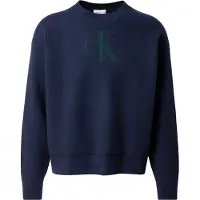 Calvin Klein Jeans Pullover mørkeblå / mørkegrøn