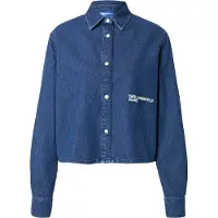 Karl lagerfeld Jeans Boxy Denim Skjorte Med Lange ærmer