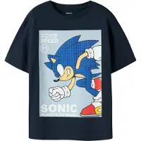 Name it Shirts 'NKMActis Sonic' marin / lyseblå / lysegul / hvid