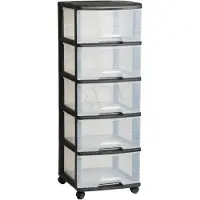 Curver KETER BOOKCASE ON WHEELS 5x20L