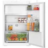 Bosch Serie | 2 KIL22NSE0 - Køleskab med fryseenhed - til indbygning - niche - bredde: 56 cm - dybde: 55 cm - højde: 88 cm - 119 liter - Klasse E