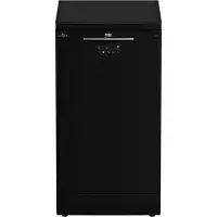 Beko b300 BDFS15021B - Opvaskemaskine - Niche - bredde: 45 cm - dybde: 57 cm - højde: 82 cm - sort