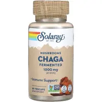 Solaray Chaga Fermented 1000mg Immunity Kapsler 60 Enheder