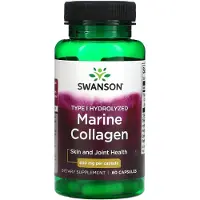 Swanson Health , Marine Collagen, 400 mg, 60 kapsler