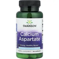 Swanson Health , Kalsium Aspartat, 200 mg, 60 Kapsler