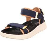 Woden Sandaler 'Line' navy / lysebrun