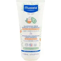 Mustela , Baby, Tangle- og Næringskrem Shampoo, Langt, Våd eller Krøllet Hår, 6,76 fl oz (200 ml)