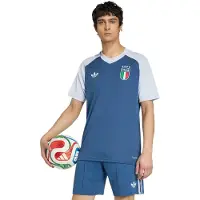 Adidas Italien Trænings T-Shirt Pre Match Udebane - Navy - , størrelse X-Small