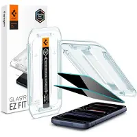 Spigen Glas.tR EZ Fit Privacy hærdet glas til iPhone 16 Pro / 17 / 17 Pro - 2 stk.