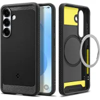 Spigen Rugged Armor MagSafe - matte black - Samsung Galaxy S25