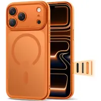TechProtection Magpeak Magsafe CC-etui til iPhone 17 Pro Max - mat orange
