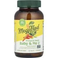 MegaFood , Baby & Me 2, Graviditets Multi, 120 Tabletter