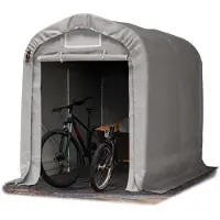 TOOLPORT 1,6x2,4m, Garagetelt, PVC-teltdug, grå, uden statikpakke