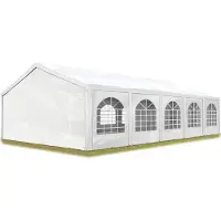 TOOLPORT 5x10m, Partytelt, PE-teltdug, hvid
