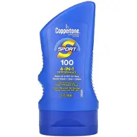 Coppertone , Sport, Solcreme, 4-i-1 Ydeevne, SPF 100, 3 fl oz (89 ml)