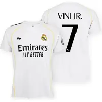 Real Madrid 25/26 Vinicius Hjem Junior T-shirt Med Korte ærmer