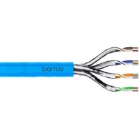 Digitus - Bulkkabel - 100 m - foldet uskærmet snoet par (F/UTP) - CAT 6a - lyseblå