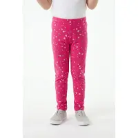 Happy girls Leggings blå / hindbær / sølv / hvid