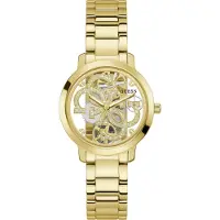 GUESS Analogt ur 'Quattro Clear' guld