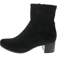 Caprice Bootie, black, made of Textiles with Block heel, Size 38