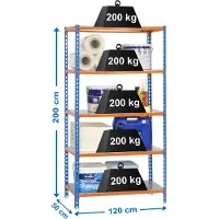 Simonclick Megaplus 5/500 Metalhylde 2000x1200x500 Mm