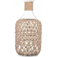Giftdeco Gift Decor dekorflaske i flettet net med snor
