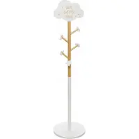 Atmosphera knagerække til børnetøj, MDF, 135,5 cm, med sky