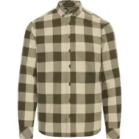 Blend Skjorte 'BHBUSTER' creme / mørkegrøn