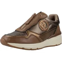 Carmela Carmelatil kvinder. 16183004-TAUPE Træningssko i læder 161830 taupe (39), 1-3 cm, Blonder, Casual, Gråt