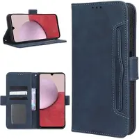 Mtp Products Samsung Galaxy A14/A14 5G Pung Cover med Kortholder - Blå